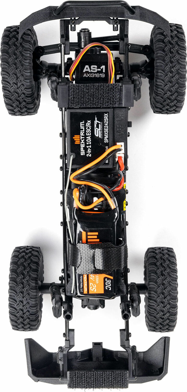 1/24 SCX24 Base Camp 4WD Rock Crawler Brushed RTR with Battery & Charger, White
